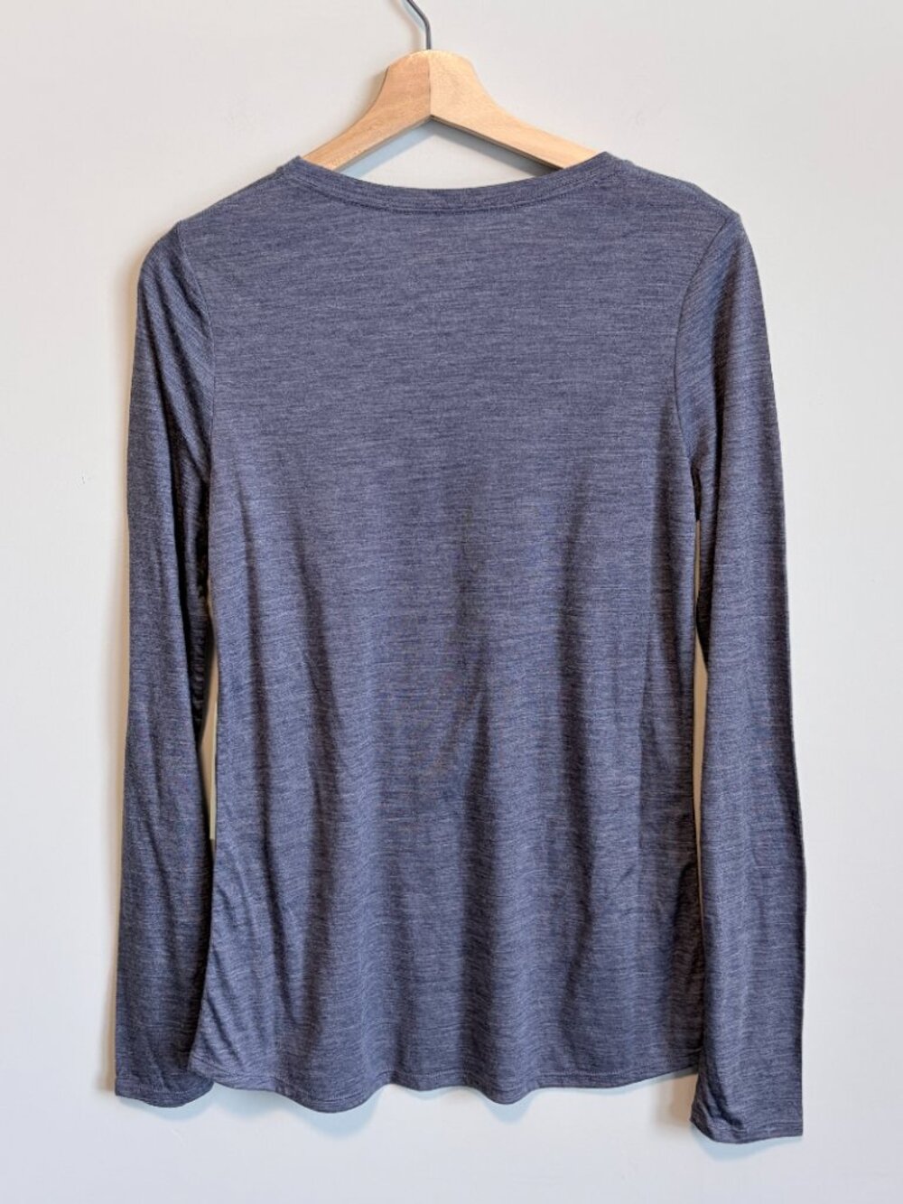 ibex Long Sleeve Crew Next To Skin Merino Wool Base Layer Blue Women Size S - Picture 8 of 10